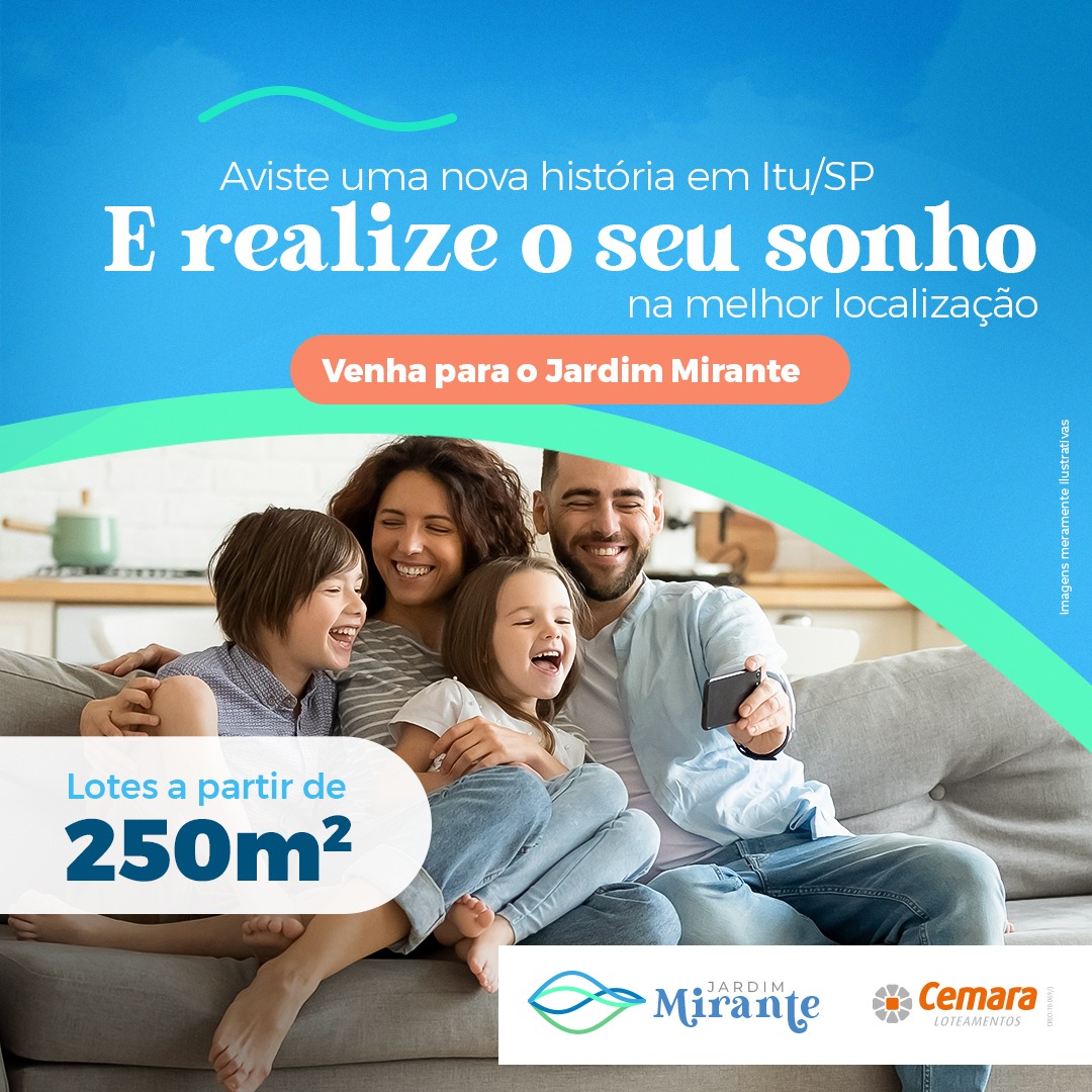 Loteamento Jardim Mirante – Lotes à partir de 250,00m2